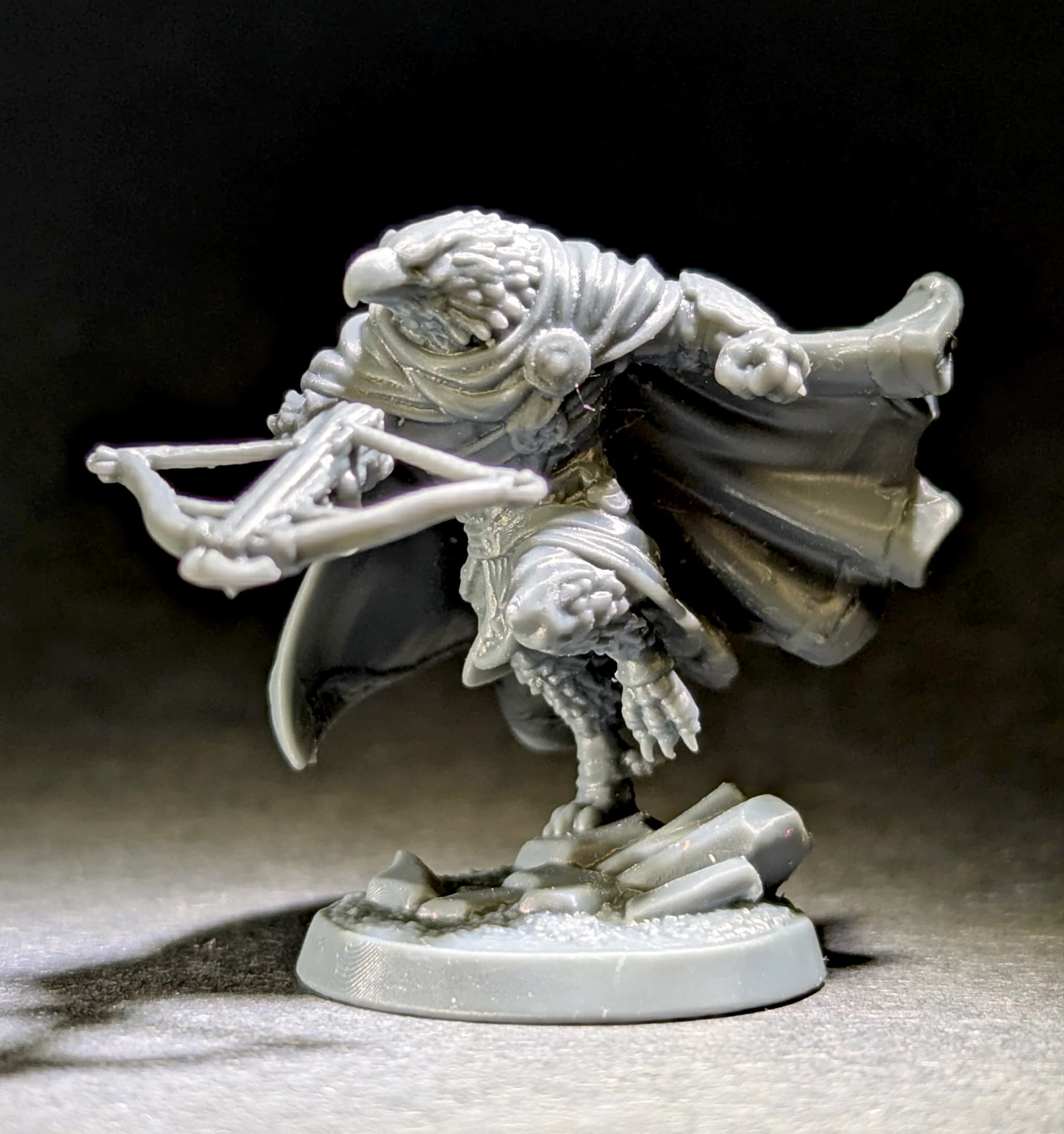 Eagle Real Mini painted miniature photograph