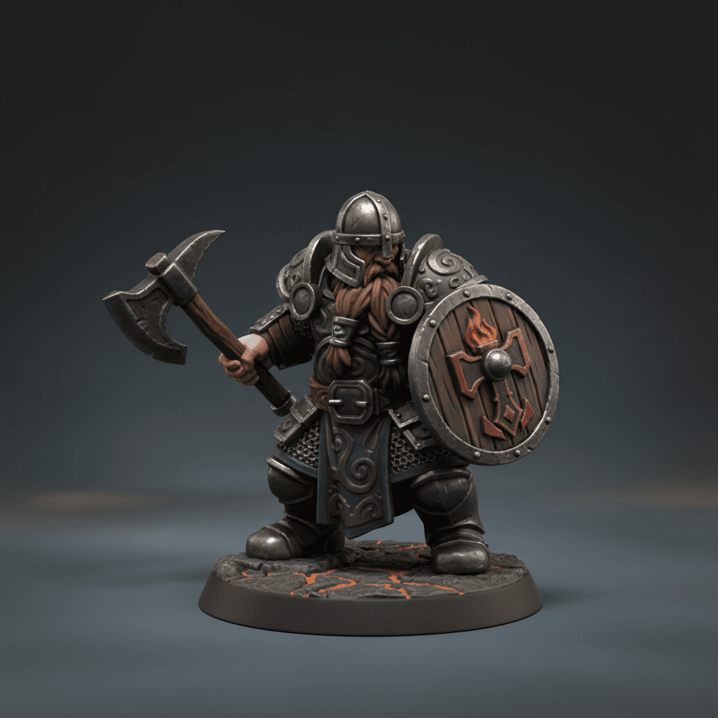 Viking mountain dwarf Barbarian