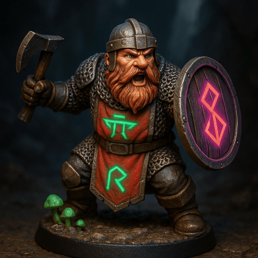 Viking mountain dwarf Barbarian